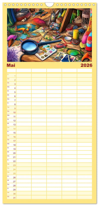 Lauter verrücktes Zeug (CALVENDO Familienplaner 2026)