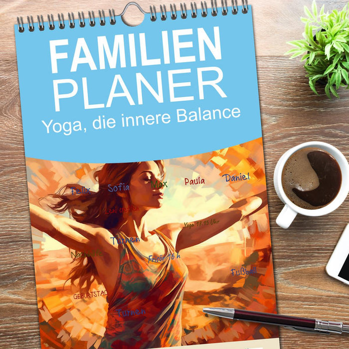 Yoga, die innere Balance (CALVENDO Familienplaner 2026)
