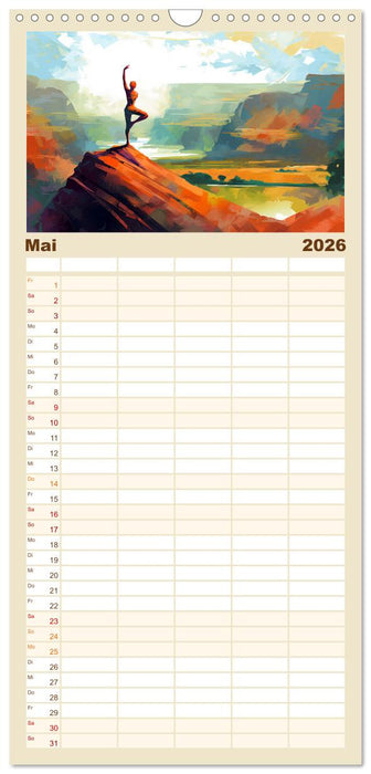 Yoga, die innere Balance (CALVENDO Familienplaner 2026)