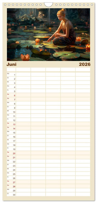 Yoga, die innere Balance (CALVENDO Familienplaner 2026)