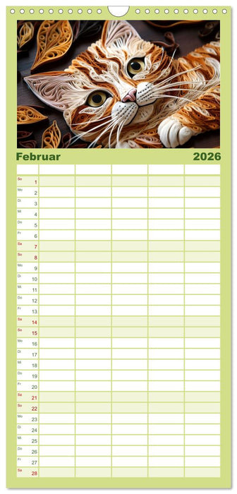 Quilling Inspirationen (CALVENDO Familienplaner 2026)