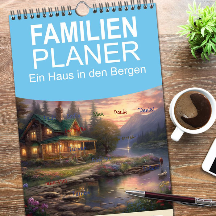 Ein Haus in den Bergen (CALVENDO Familienplaner 2026)