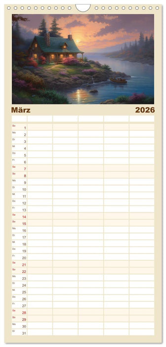 Ein Haus in den Bergen (CALVENDO Familienplaner 2026)