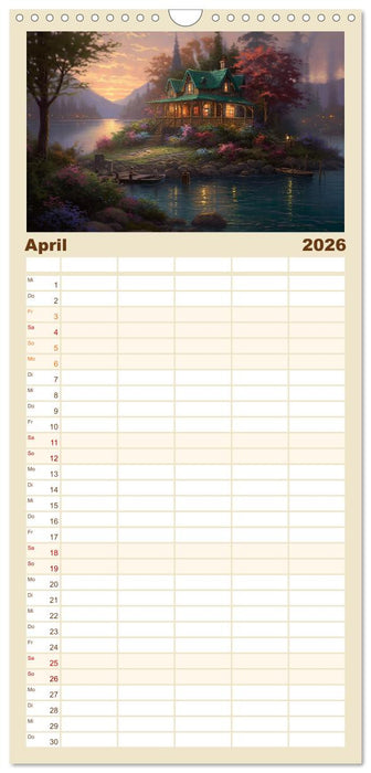 Ein Haus in den Bergen (CALVENDO Familienplaner 2026)