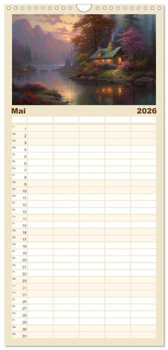 Ein Haus in den Bergen (CALVENDO Familienplaner 2026)