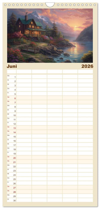 Ein Haus in den Bergen (CALVENDO Familienplaner 2026)