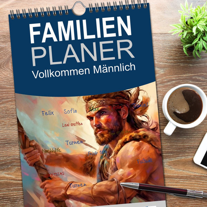 Vollkommen Männlich (CALVENDO Familienplaner 2026)