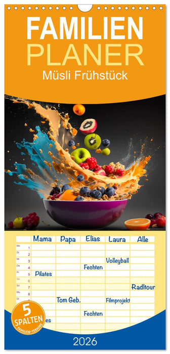 Müsli Frühstück (CALVENDO Familienplaner 2026)