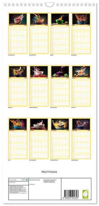 Müsli Frühstück (CALVENDO Familienplaner 2026)
