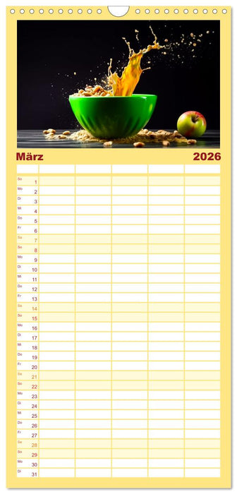 Müsli Frühstück (CALVENDO Familienplaner 2026)