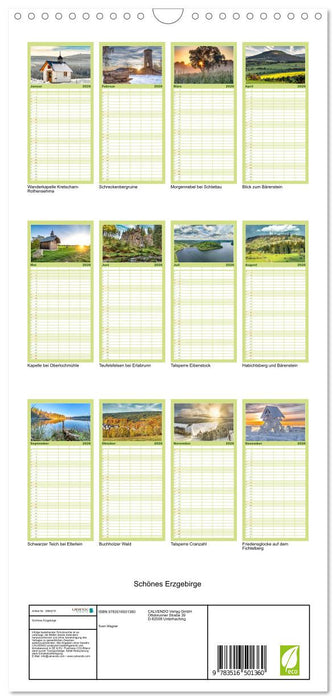 Schönes Erzgebirge (CALVENDO Familienplaner 2026)