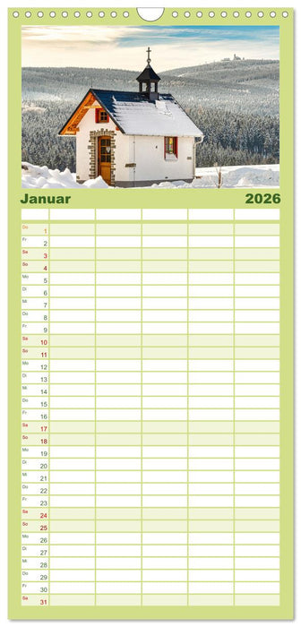 Schönes Erzgebirge (CALVENDO Familienplaner 2026)