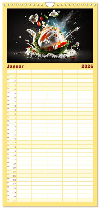 Italienische Gerichte (CALVENDO Familienplaner 2026)