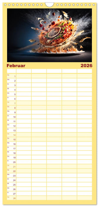 Italienische Gerichte (CALVENDO Familienplaner 2026)