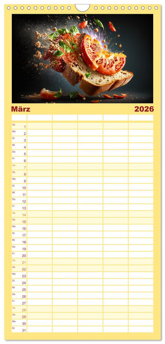 Italienische Gerichte (CALVENDO Familienplaner 2026)