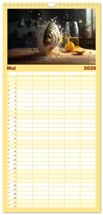 Italienische Gerichte (CALVENDO Familienplaner 2026)