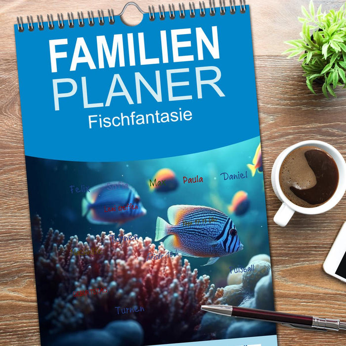 Fischfantasie (CALVENDO Familienplaner 2026)