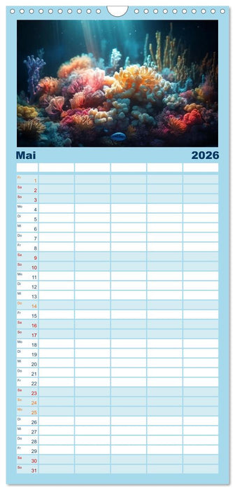 Fischfantasie (CALVENDO Familienplaner 2026)