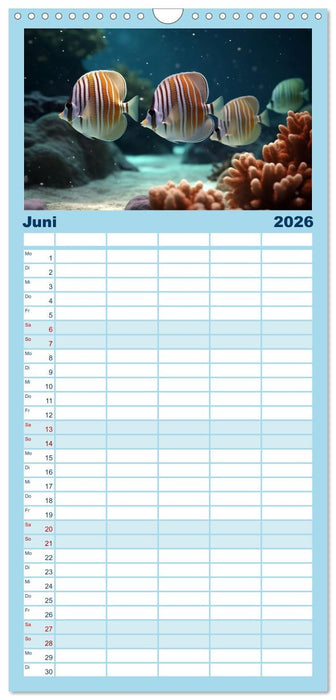 Fischfantasie (CALVENDO Familienplaner 2026)