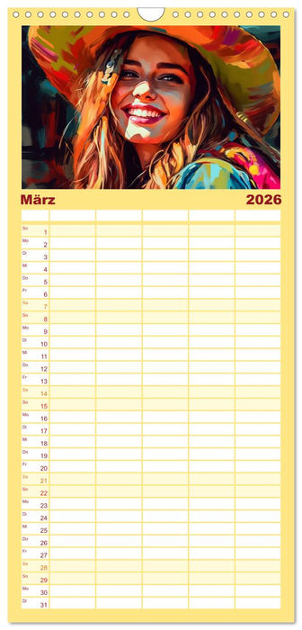 Vollkommen Weiblich (CALVENDO Familienplaner 2026)