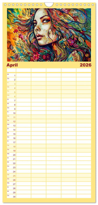 Vollkommen Weiblich (CALVENDO Familienplaner 2026)