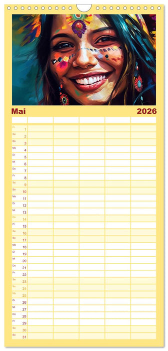 Vollkommen Weiblich (CALVENDO Familienplaner 2026)