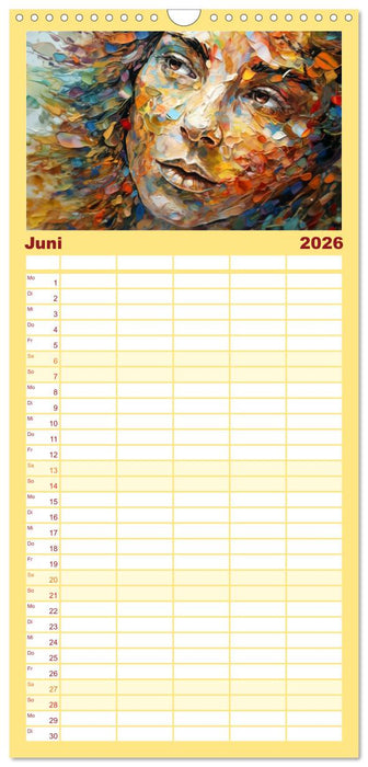 Vollkommen Weiblich (CALVENDO Familienplaner 2026)