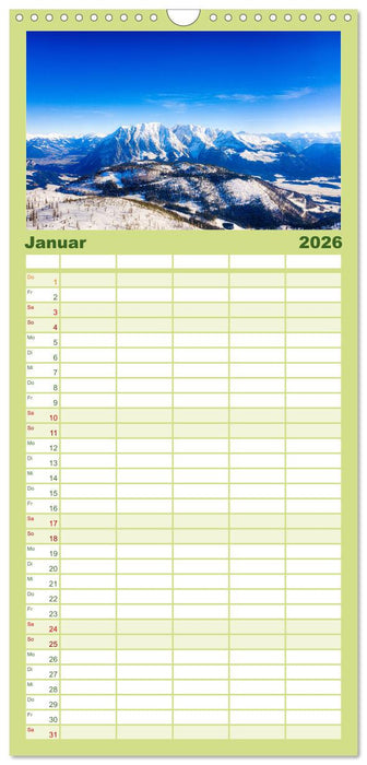 Wunderschönes Österreich (CALVENDO Familienplaner 2026)