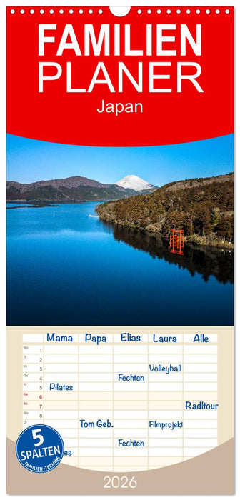 Japan - zwischen Tradition und Moderne (CALVENDO Familienplaner 2026)