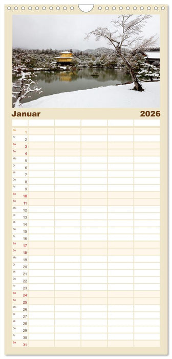 Japan - zwischen Tradition und Moderne (CALVENDO Familienplaner 2026)