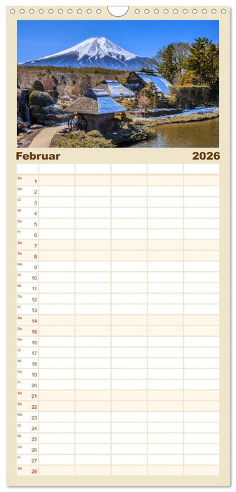 Japan - zwischen Tradition und Moderne (CALVENDO Familienplaner 2026)