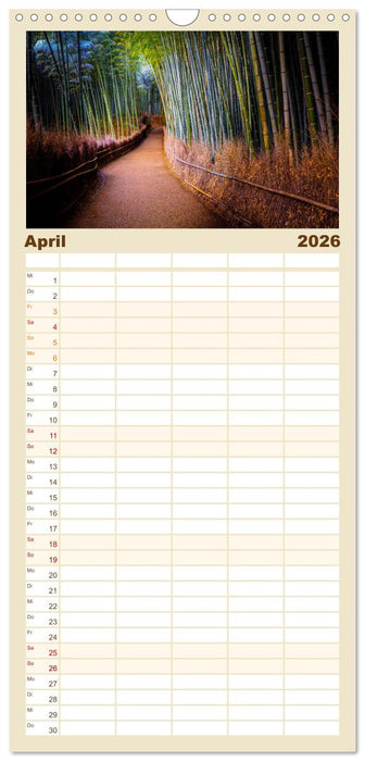 Japan - zwischen Tradition und Moderne (CALVENDO Familienplaner 2026)