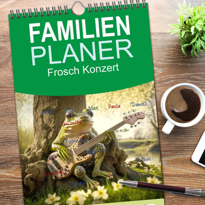 Frosch Konzert (CALVENDO Familienplaner 2026)