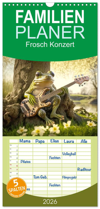 Frosch Konzert (CALVENDO Familienplaner 2026)
