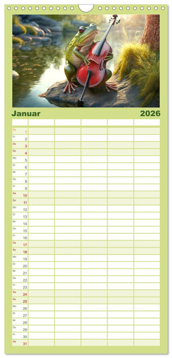 Frosch Konzert (CALVENDO Familienplaner 2026)