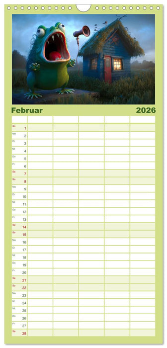 Frosch Konzert (CALVENDO Familienplaner 2026)