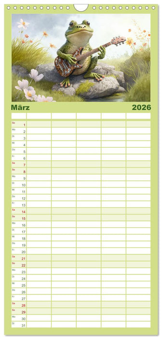 Frosch Konzert (CALVENDO Familienplaner 2026)