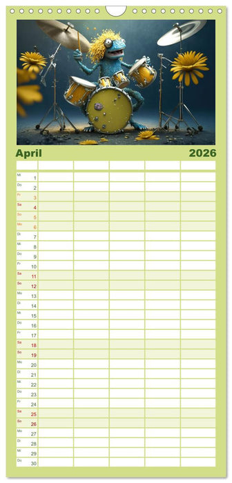 Frosch Konzert (CALVENDO Familienplaner 2026)