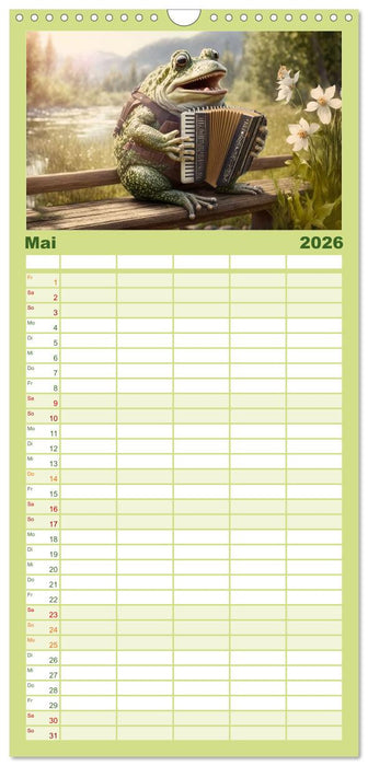 Frosch Konzert (CALVENDO Familienplaner 2026)