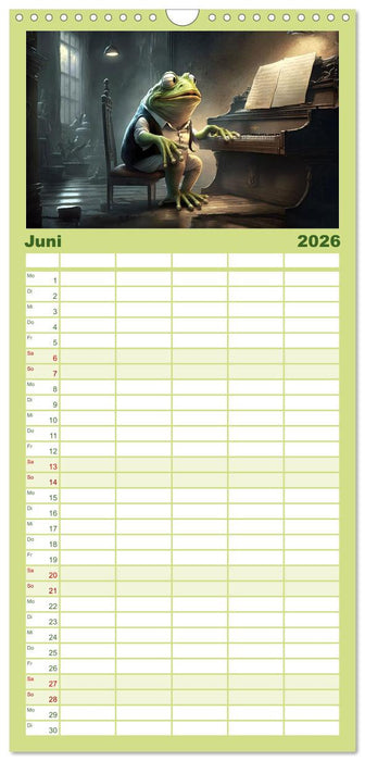 Frosch Konzert (CALVENDO Familienplaner 2026)