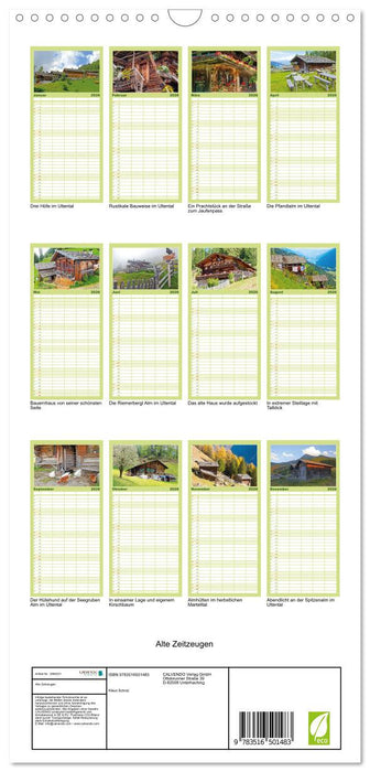 Alte Zeitzeugen (CALVENDO Familienplaner 2026)