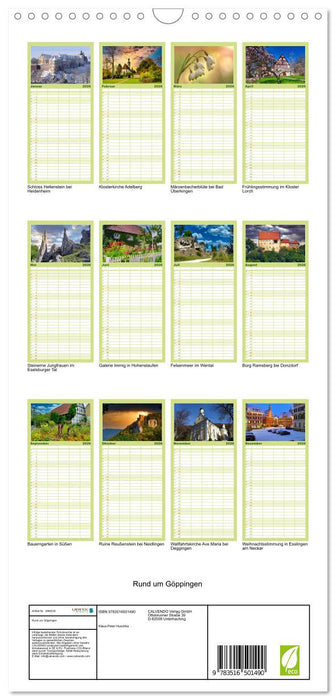 Rund um Göppingen (CALVENDO Familienplaner 2026)