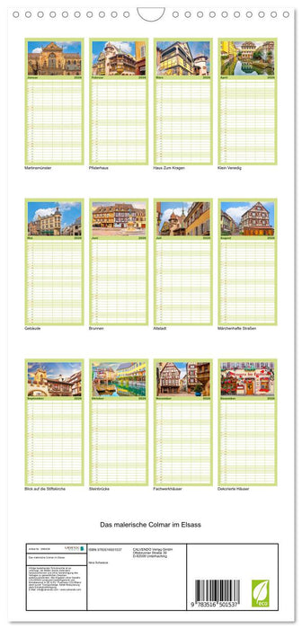 Das malerische Colmar im Elsass (CALVENDO Familienplaner 2026)