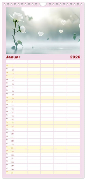 Romantischer Terminkalender (CALVENDO Familienplaner 2026)