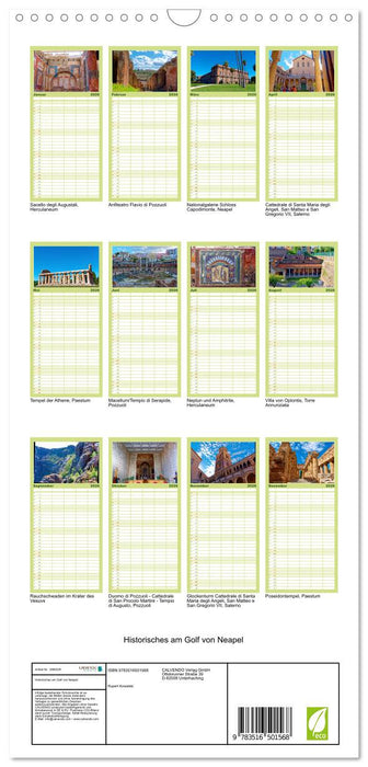 Historisches am Golf von Neapel (CALVENDO Familienplaner 2026)