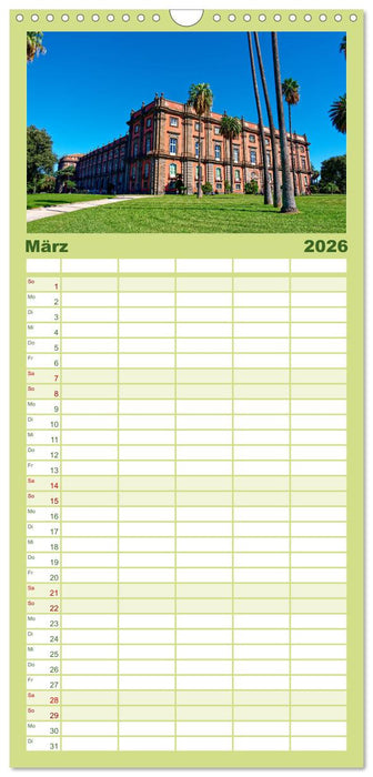 Historisches am Golf von Neapel (CALVENDO Familienplaner 2026)