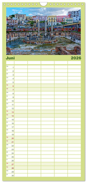 Historisches am Golf von Neapel (CALVENDO Familienplaner 2026)