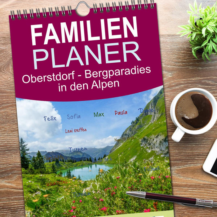 Oberstdorf - Bergparadies in den Alpen (CALVENDO Familienplaner 2026)