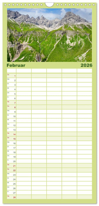 Oberstdorf - Bergparadies in den Alpen (CALVENDO Familienplaner 2026)