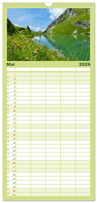 Oberstdorf - Bergparadies in den Alpen (CALVENDO Familienplaner 2026)